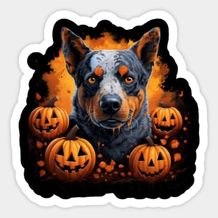 Australian cattle dog Halloween Sticker